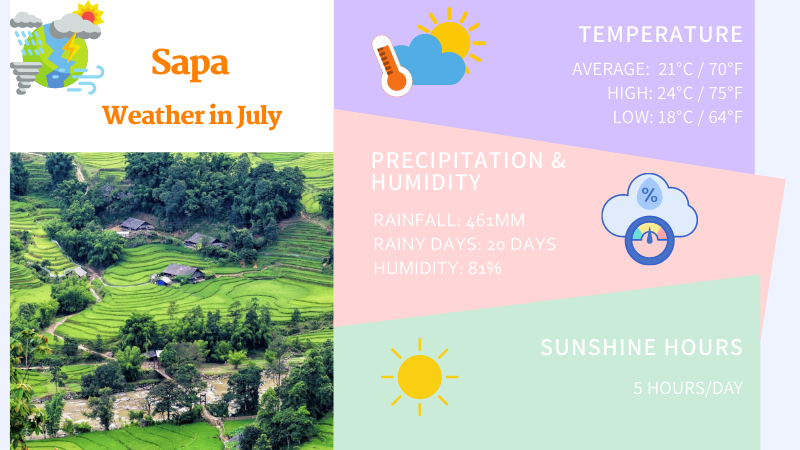 Sapa weather in July