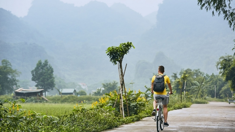 Cycling to Cuc Phuong National Park Ninh Binh