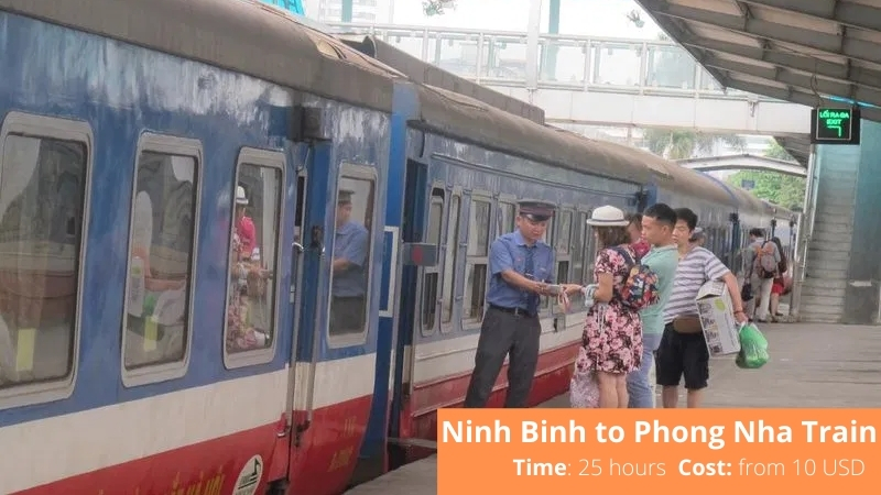 Train from Ninh Binh to Phong Nha