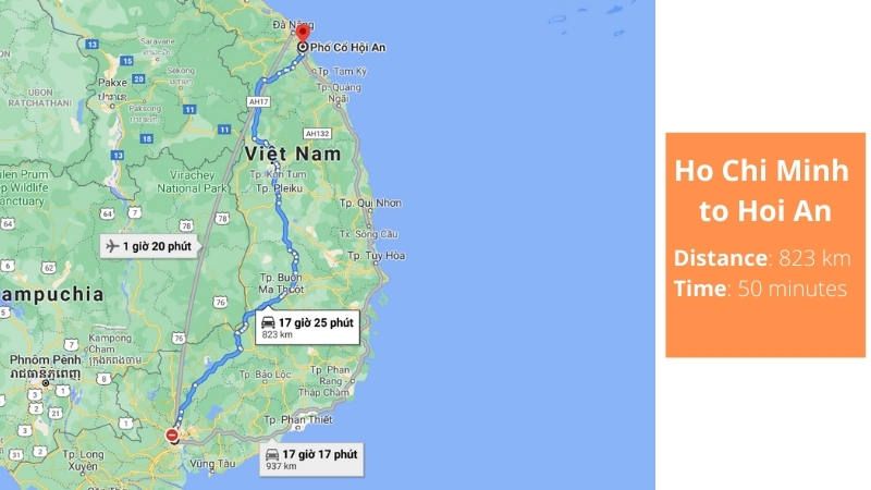 Ho Chi Minh to Hoi An