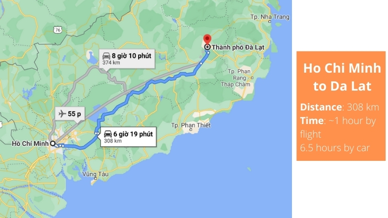 How to get from ho chi minh to da lat ?