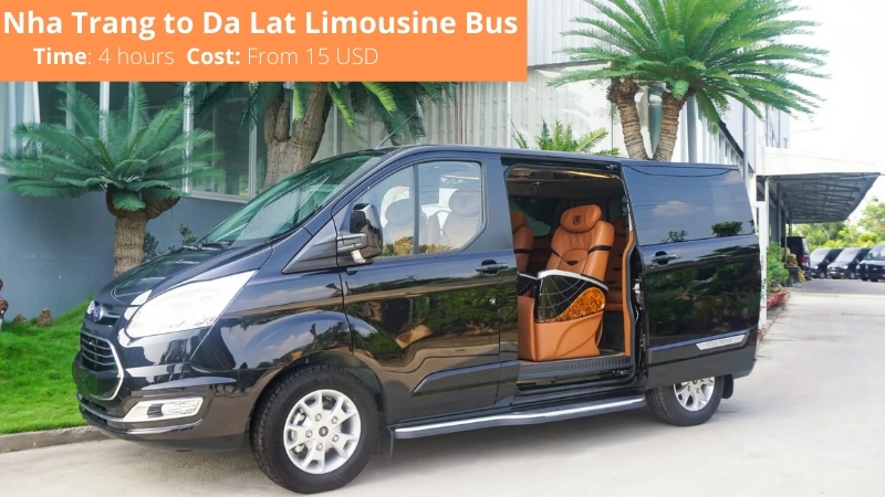 Limousine bus from  Nha Trang to Da Lat