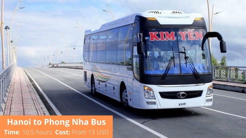 Hanoi to Phong Nha, Dong Hoi Bus