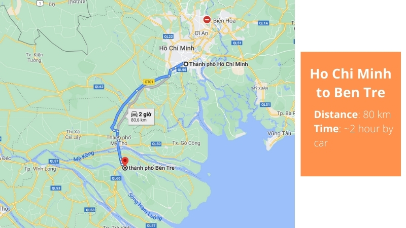 How to go from ho chi minh to ben tre ?