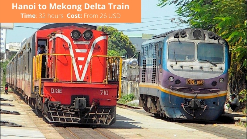Hanoi to Mekong Delta train