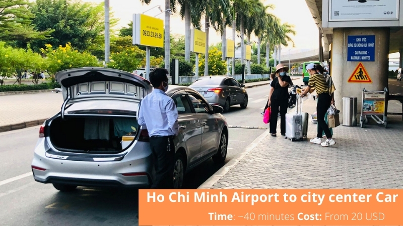 Ho Chi minh airport to city center car