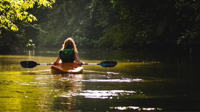 Kayaking on Cua Can River, Phu Quoc