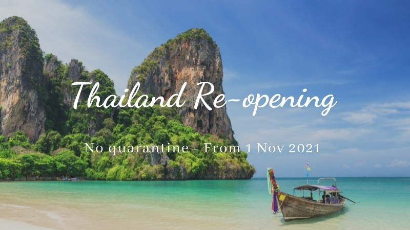 Thailand reopening without quarentee
