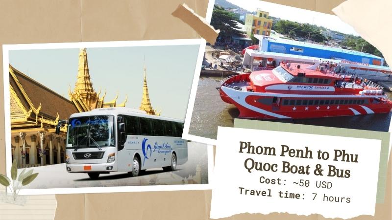 Phnom Penh to Phu Quoc by bus & boat