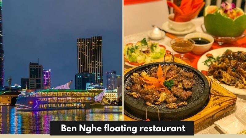 Dinner on Ben Nghe floating restaurant
