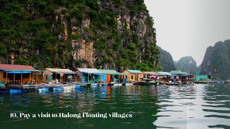 Floating village - must-do in Halong Bay