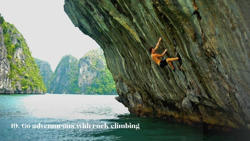 Rock Climbing - Things to Do in Halong Bay