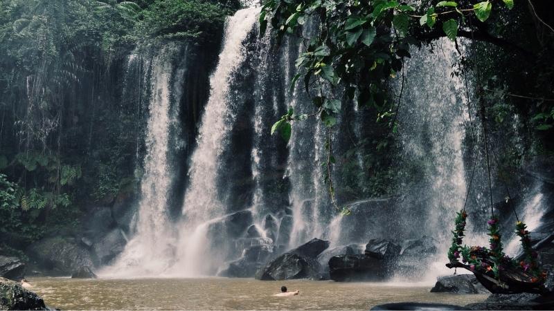 Anglung Svay Waterfall Siem Reap