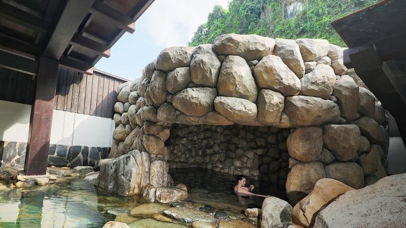 Cave Bath at Yoko Onsen Quang Hanh 