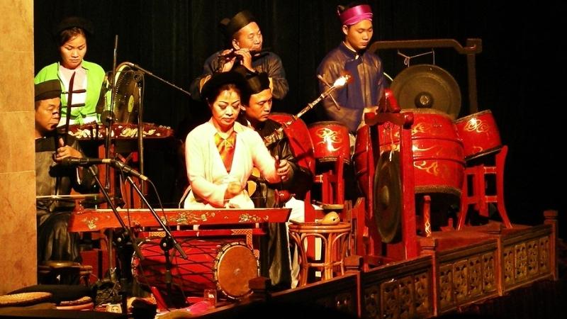 Traditional Instruments In A Puppetry Show