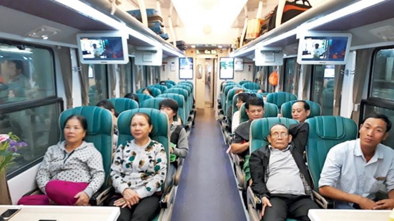 Soft seat Vietnam train