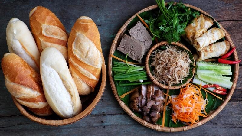 Traditional Vietnamese Food Banh Mi
