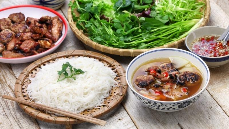Traditional Vietnamese Food Bun Cha