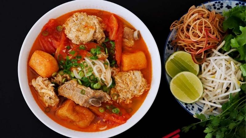 Bun Rieu Vietnamese Crab Noodle Soup