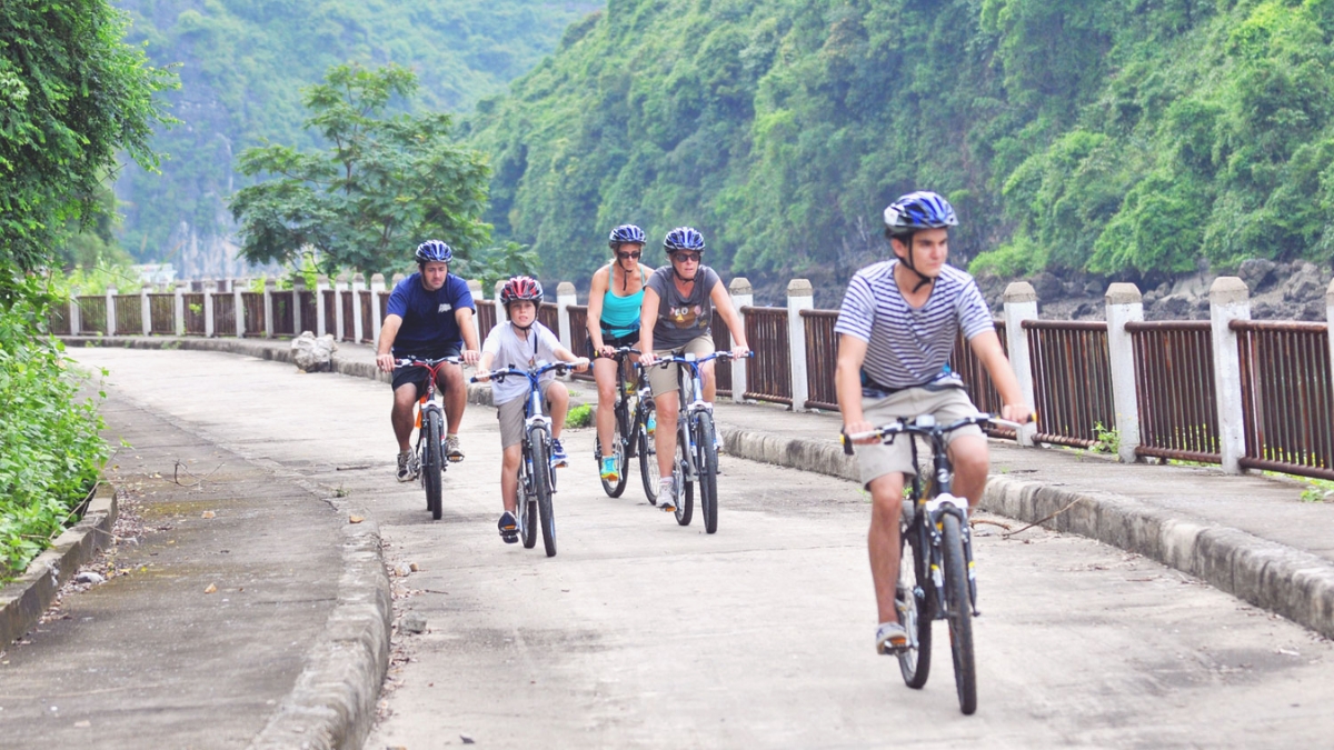 Cycling is the most popular activity in Viet Hai Village