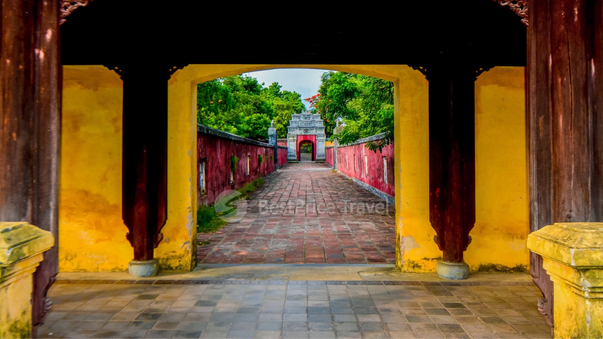 The ancient interior of Hue Citadel