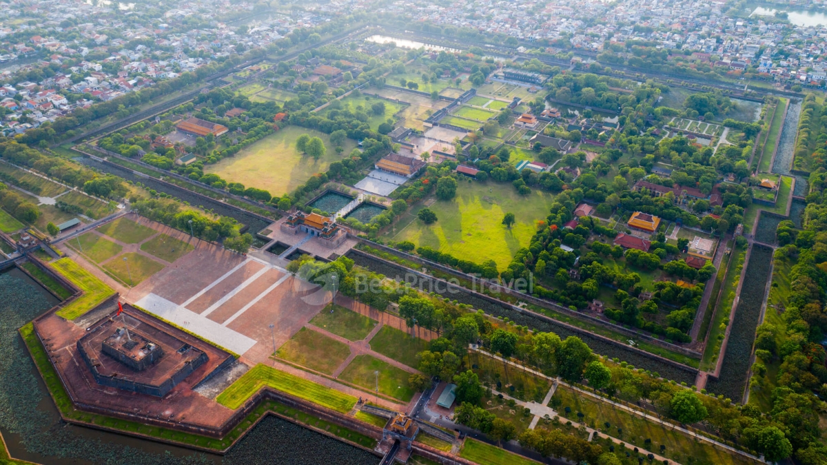The Imperial City of Hue From High Position