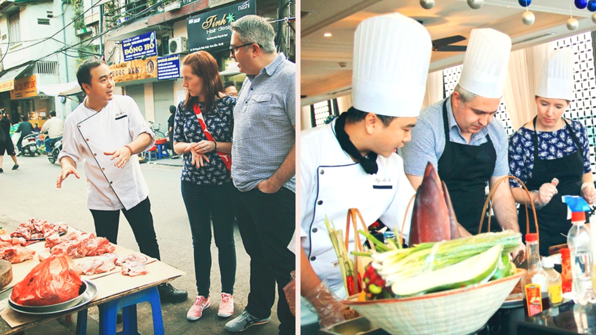Visit a local market and learn cooking techniques from skillful chefs