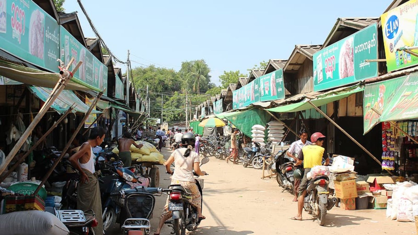 Myanmar Local Transportation Motorbike And Bike