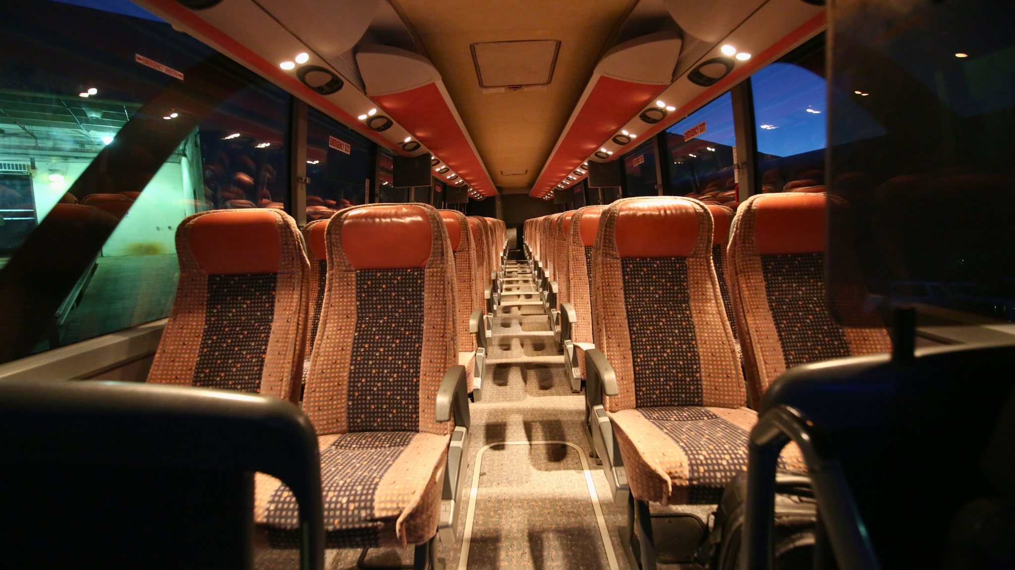 Limousine Bus's Interior