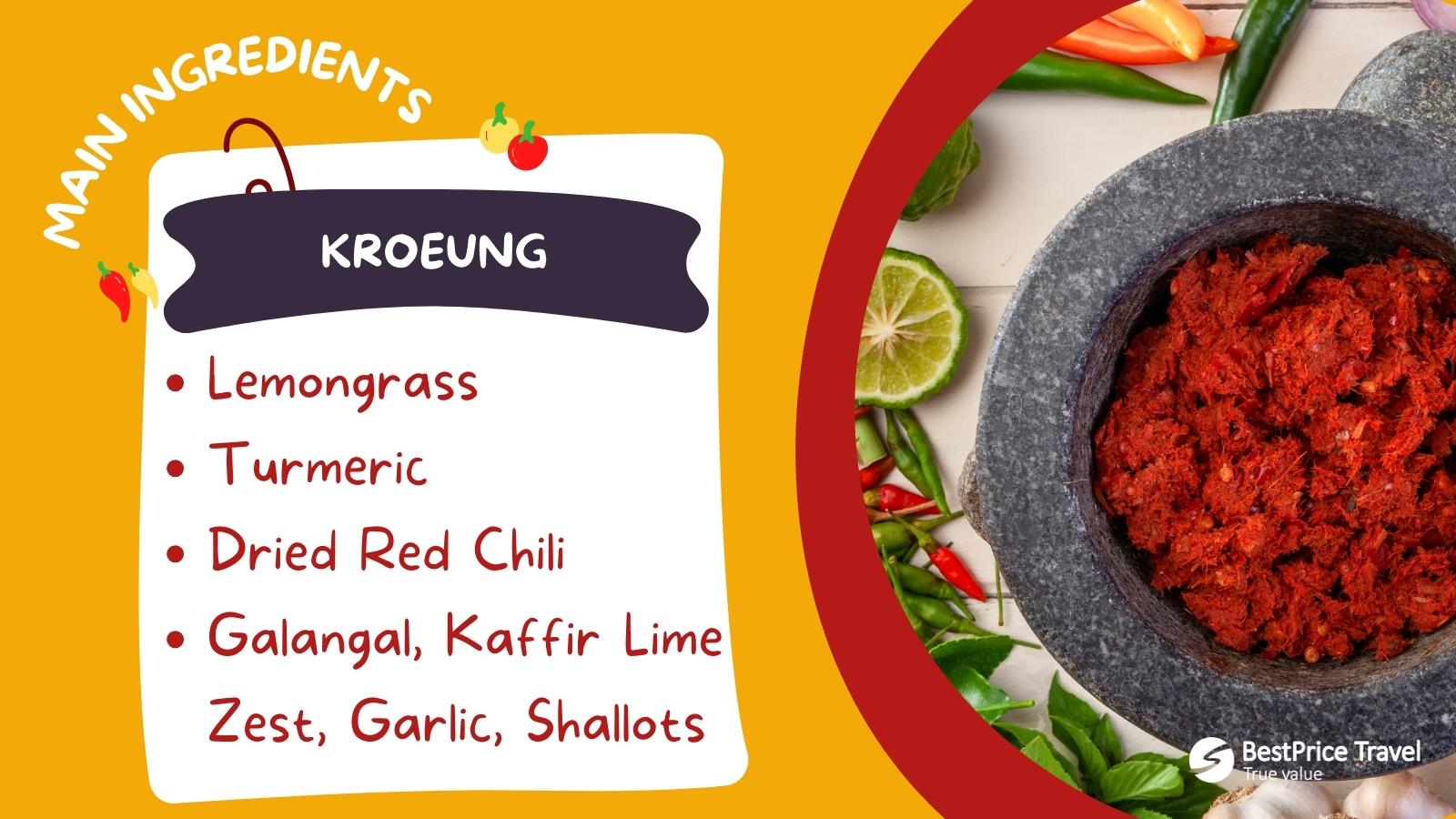 Kroeung's Ingredients For Kari Sach Moan