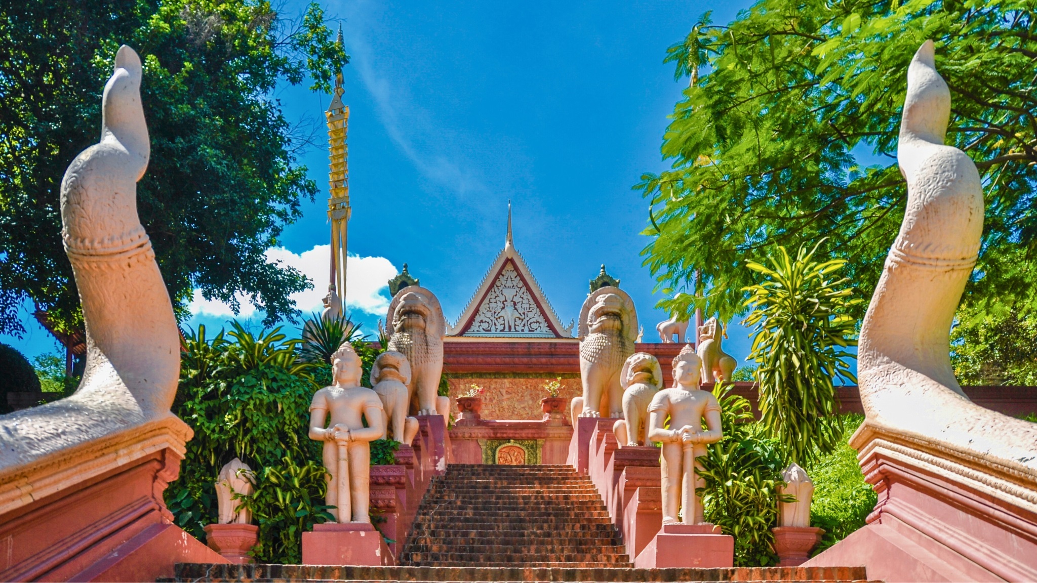 Wat Phnom Is A Fine Example Of Khmer Architecture
