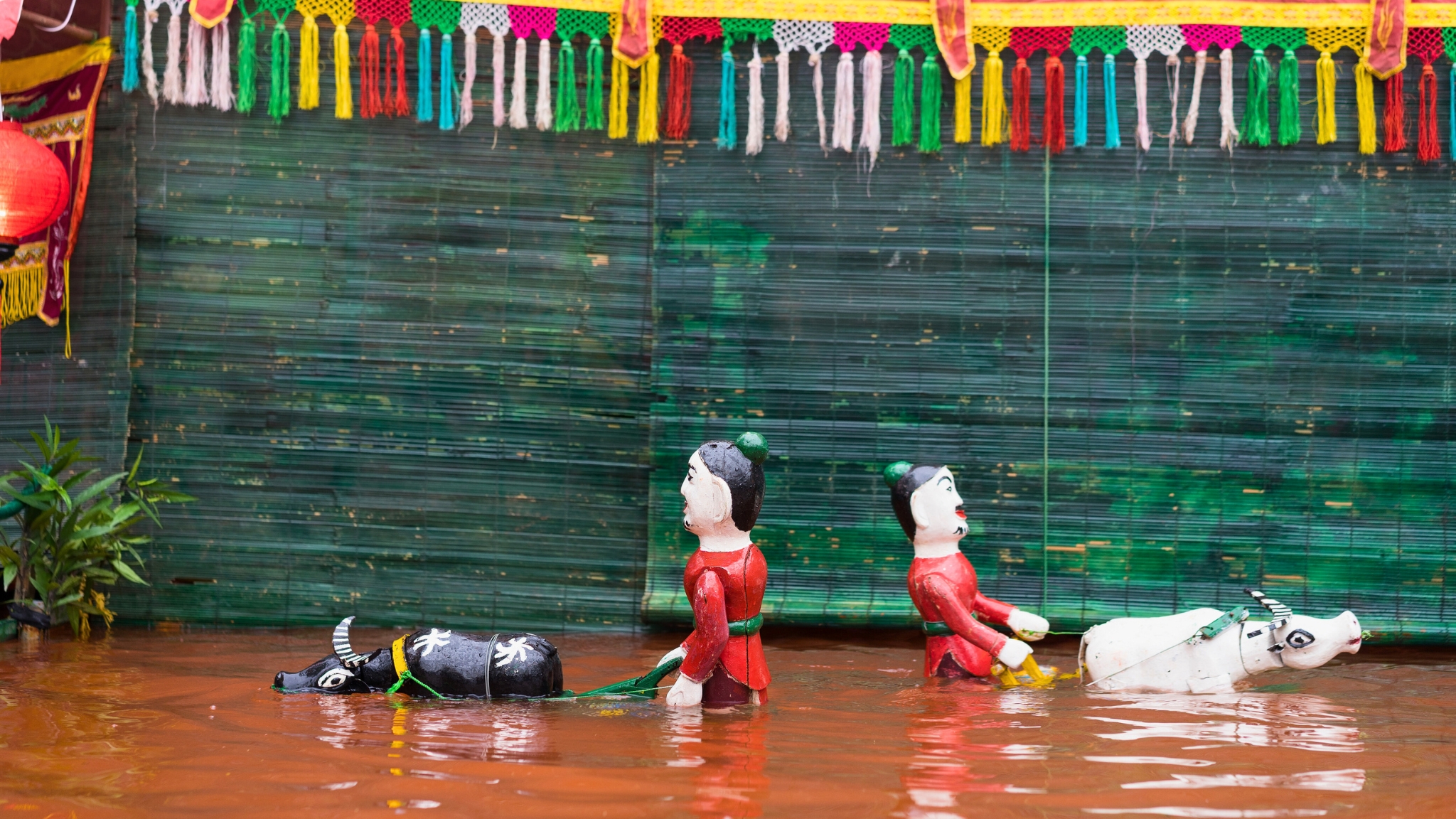 Water Puppet Show Was Initially Performed In Flooded Rice Fields After The Annual Harvest