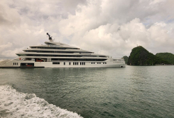 The luxury cruise ship