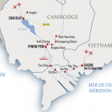 RV Mekong Prestige II Cruise 8 Days Maps