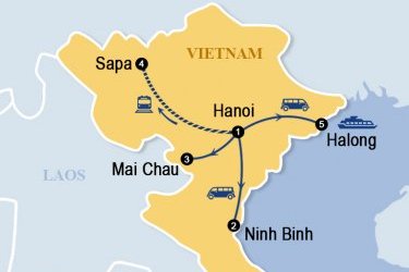 Northern Vietnam map