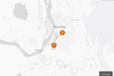 Mandalay – Amarapura Full day Route Map