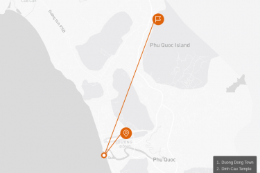 Phu Quoc Island Beach Extension 4 days Route Map
