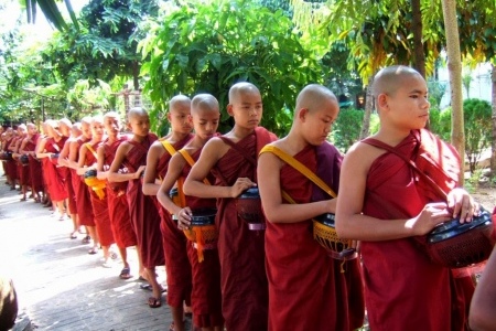 Monks Collecting Alms