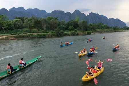 Kayaking On Nam Ou River