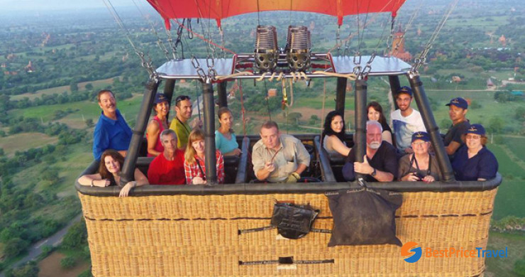 Hot Air Balloon In Bagan