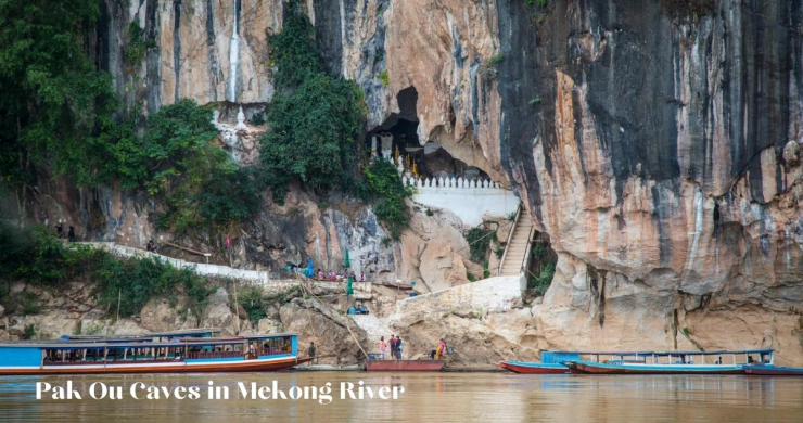 Pak Ou Caves In Mekong River