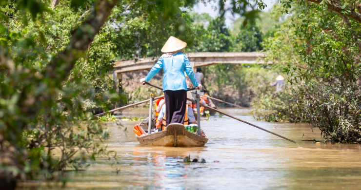 Enjoy A Tranquil Boat Ride On Mekong Delta
