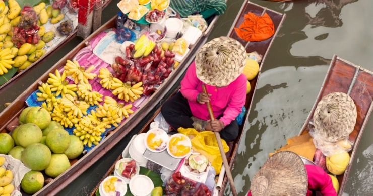 Day 5 Visit Cai Rang Floating Market The Biggest On Water Market In Vietnam