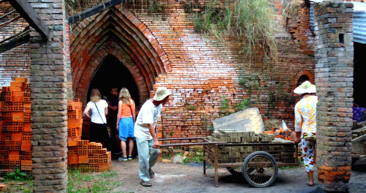 Day 7 Tourists Visiting Brick Factory In Ben Tre Province