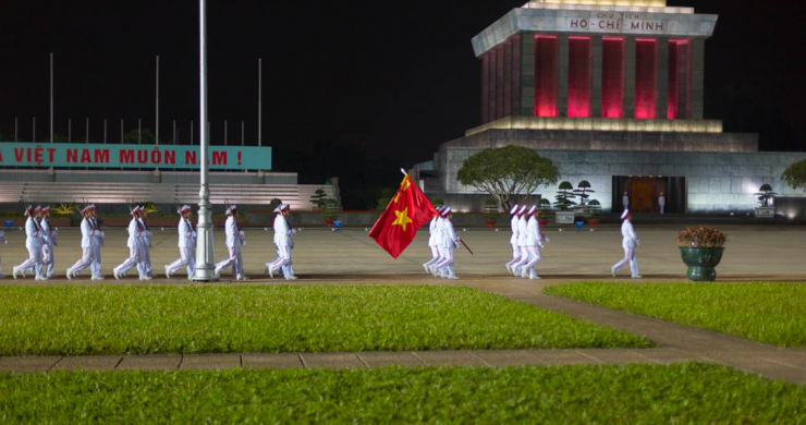 Watch The Flag Lowering Ceremony In Ho Chi Minh Mausoleum