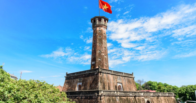 Observe Imposing Hanoi Flag Tower