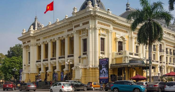 Cross Famous Hanoi Opera House