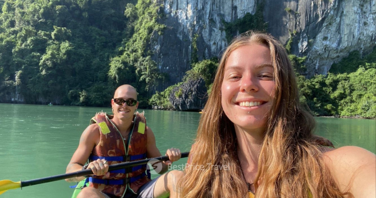 Day 3 Take A Selfie While Kayaking In Halong Bay