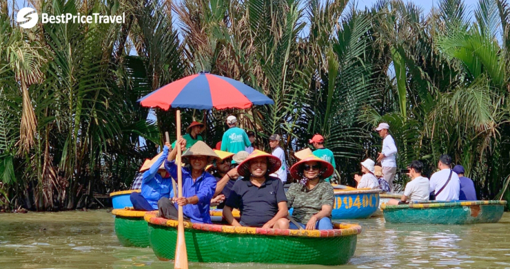 Day 3 Basket Boat Rowing With The Locals At Cam Thanh Village