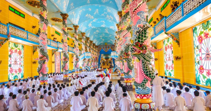 A Ceremony At The Cao Dai Temple